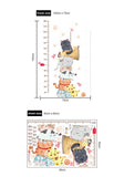 NNEKG Forest Friend Height Measurement Wall Sticker
