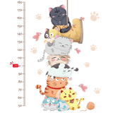 NNEKG Forest Friend Height Measurement Wall Sticker