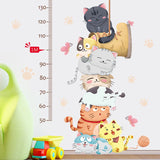 NNEKG Forest Friend Height Measurement Wall Sticker
