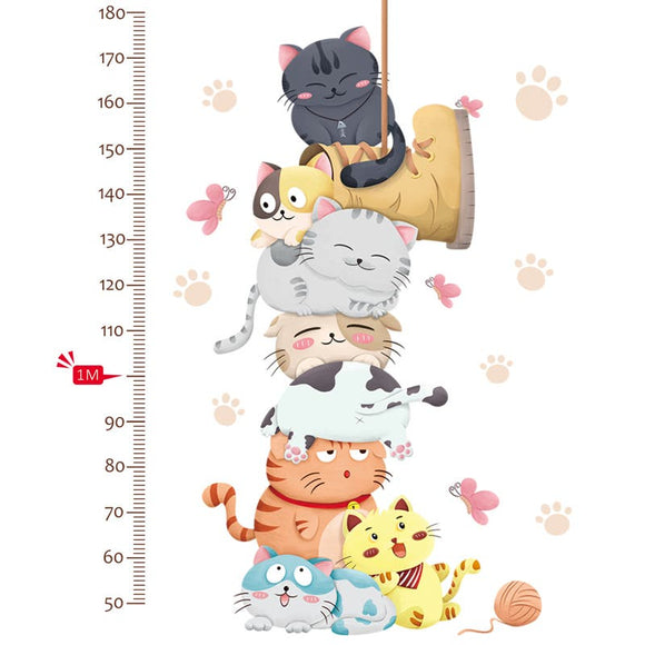 NNEKG Forest Friend Height Measurement Wall Sticker