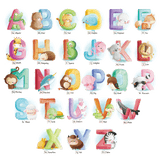 NNEKG Animals and Letters Wall Sticker