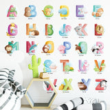NNEKG Animals and Letters Wall Sticker