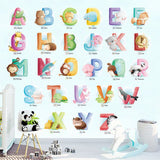 NNEKG Animals and Letters Wall Sticker