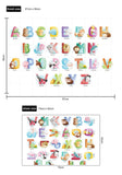 NNEKG Animals and Letters Wall Sticker