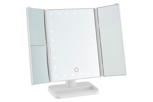 NNEKG Fold Out Hollywood Makeup Mirror (White)