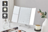 NNEKG Fold Out Hollywood Makeup Mirror (White)