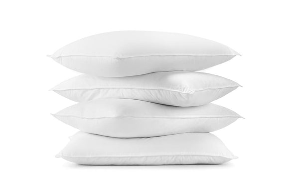 NNEKGE Set of 4 Hotel Quality Deluxe Bounce Fibre Pillows