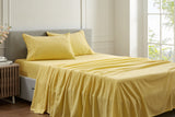 NNEKGE 150GSM Cotton Flannelette Bed Sheet Set (Honeycomb Double)