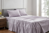NNEKGE 150GSM Cotton Flannelette Bed Sheet Set (Orchid King)