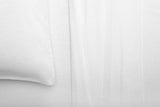 NNEKGE Cotton Flannelette Bed Sheet Set (White King)
