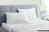 NNEKGE Cotton Flannelette Bed Sheet Set (White King)