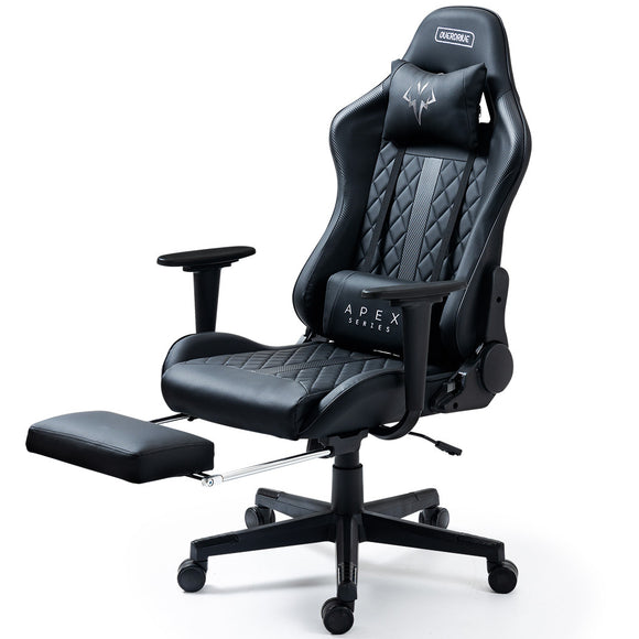 NNEMB Apex Series Reclining Gaming Ergonomic Office Chair with Footrest-Black