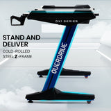 NNEMB Gaming Desk-120x60cm-Carbon Fiber Styling-LED Lights-Headset Hanger-Cup Holder-Cable Management-Blue