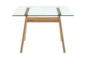 NNEKGE Gigi Square Glass Table (Natural)