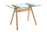 NNEKGE Gigi Square Glass Table (Natural)