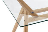 NNEKGE Gigi Square Glass Table (Natural)