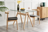 NNEKGE Gigi Square Glass Table (Natural)