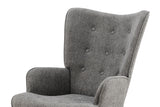 NNEKGE Henry High Back Armchair (Charcoal)