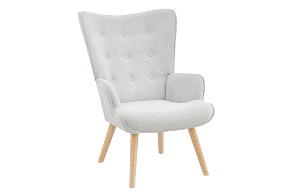 NNEKG Henry High Back Armchair (Light Grey)