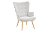 NNEKG Henry High Back Armchair (Light Grey)