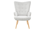 NNEKG Henry High Back Armchair (Light Grey)