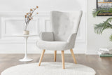 NNEKG Henry High Back Armchair (Light Grey)