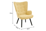 NNEKG Henry High Back Armchair (Mustard)