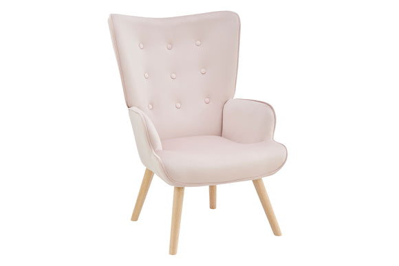 NNEKG Henry High Back Armchair (Light Pink)