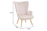 NNEKG Henry High Back Armchair (Light Pink)