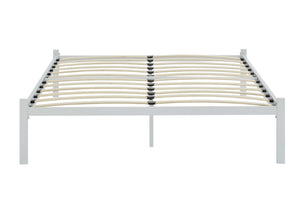 NNEKG Hindmarsh Metal Bed Frame (White King)