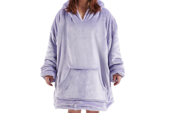NNEKGE Reversible Hoodie Blanket (Orchid White)