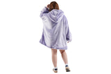 NNEKGE Reversible Hoodie Blanket (Orchid White)