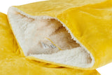 NNEKGE Reversible Hoodie Blanket (Yellow White)