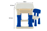 NNEKG Kids Play 3 in 1 Activity Table (Blue Multi)