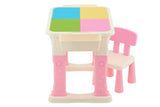 NNEKG Kids Play 3 in 1 Activity Table (Pink Multi)