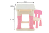 NNEKG Kids Play 3 in 1 Activity Table (Pink Multi)