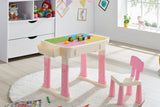 NNEKG Kids Play 3 in 1 Activity Table (Pink Multi)