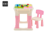 NNEKG Kids Play 3 in 1 Activity Table (Pink Multi)