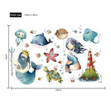 NNEKGE Mermaid Wall Sticker