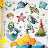NNEKGE Mermaid Wall Sticker