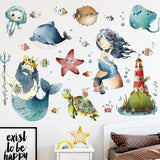NNEKGE Mermaid Wall Sticker