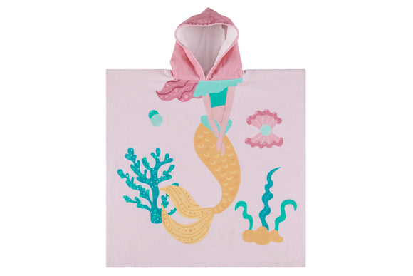 NNEKGE Mermaid Hooded Kids Beach Towel