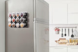 NNEKG Magnetic Spice Tins with Wall Plate Racks (12 Piece)