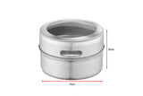 NNEKG Magnetic Spice Tins with Wall Plate Racks (12 Piece)