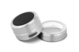 NNEKG Magnetic Spice Tins with Wall Plate Racks (12 Piece)