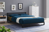 NNEKG Michelle Metal Bed Frame (Black King)