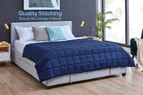 NNEKGE Mink Dot Weighted Cotton Blanket (Navy 9KG)