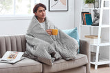 NNEKGE Mink Dot Weighted Cotton Blanket (Silver 9KG)