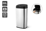 NNEKG 68L Motion Sensor Kitchen Rubbish Bin (Silver)