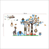 NNEKGE Monkeys in the Tree Wall Sticker